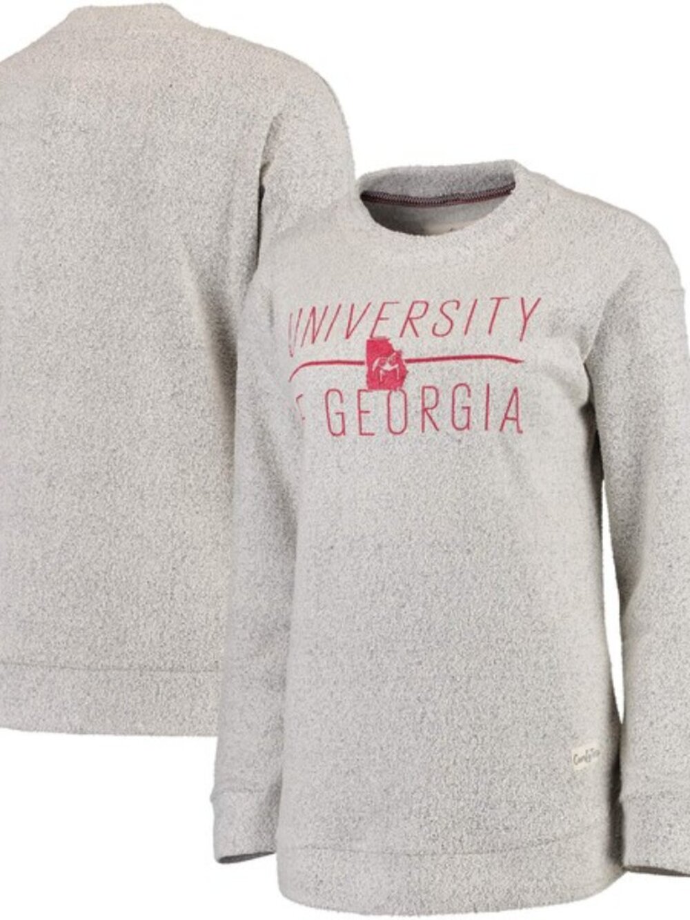 Pressbox University of Georgia Gray Crewneck - Large